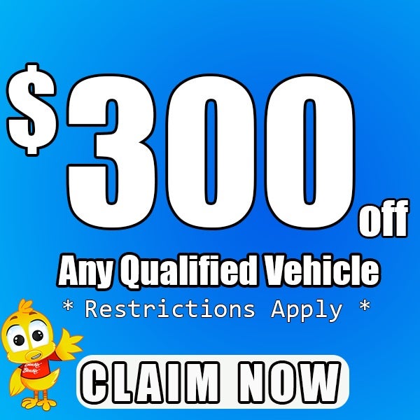 $300 off any qualified vehicle